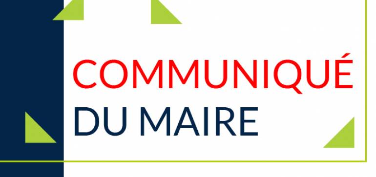 Communiqué du Maire 2 