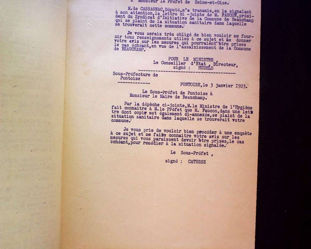 Lettre du ministre au préfet au sujet de la demande Faucon du 21 novembre 1922